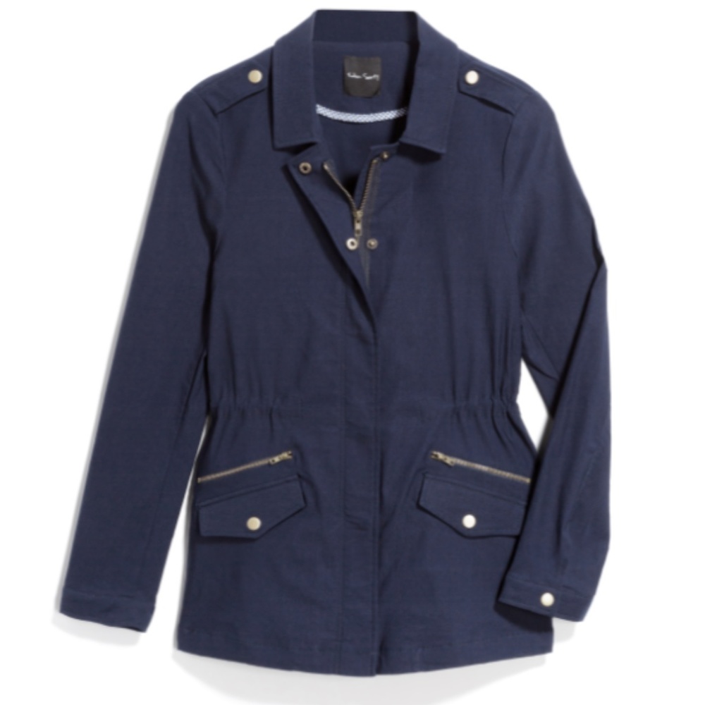 Navy Collier Cargo Jacket by Eden Society
